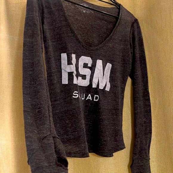 Alternative Letter Printed Gray Long Sleeve Tee - Picture 6 of 8